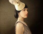 Sculptural Cream Felt Hat - Bridal Series