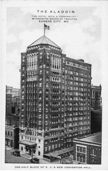 Vintage Missouri Postcard - The Aladdin Hotel, Kansas City (Unused)