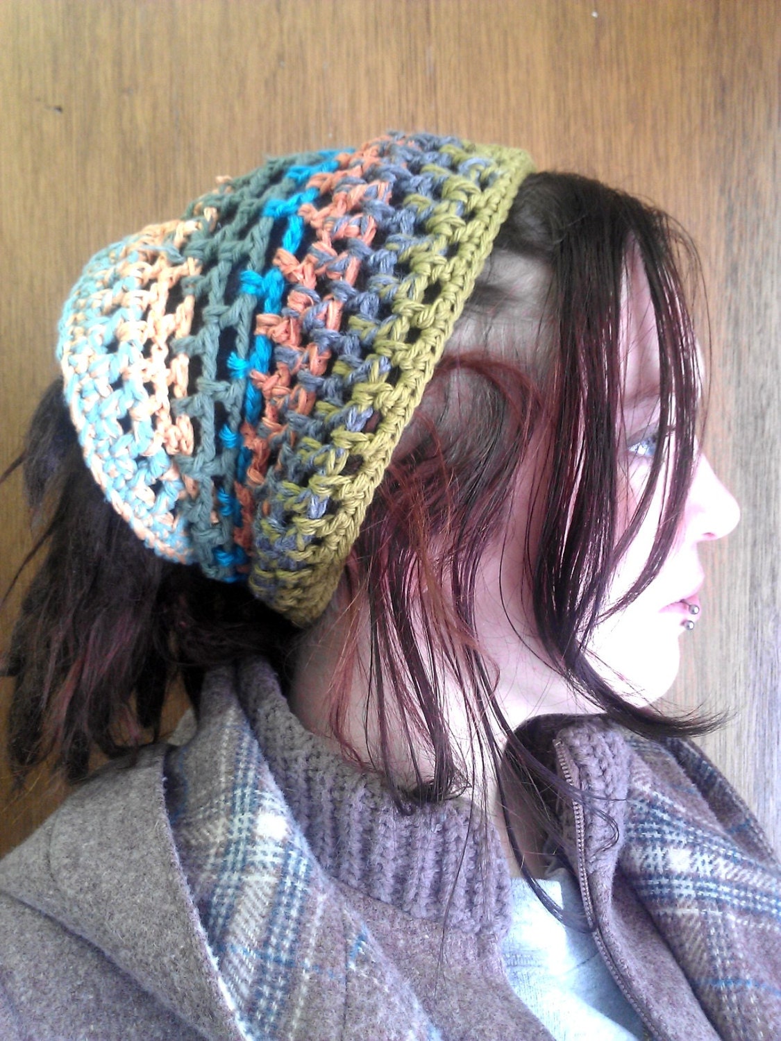 Earthy Crochet Dread Wrap