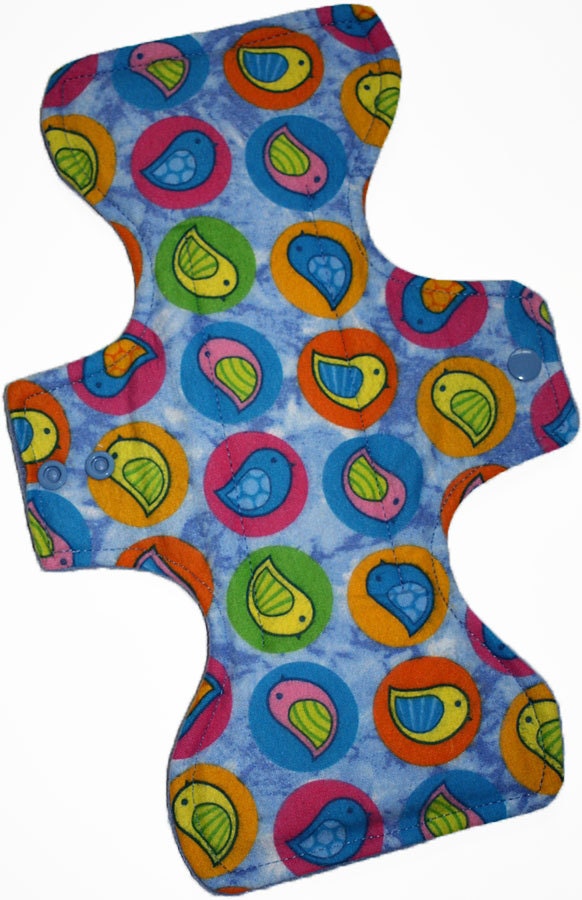 Birds Flannel Reusable Cloth Goddess Pad