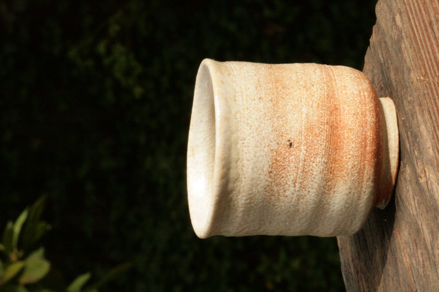 Wood/ Salt-fired  Shino Yunomi 3