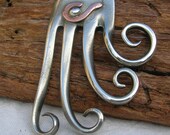 Fork Pendant - Mixed Metal Upcycled Jewelry