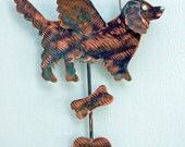 Golden Retriever Dog Angel Pet Memorial Lawn Ornament Plant Stake Garden Spike Copper Yard  Metal Yard Art Animal Outdoor