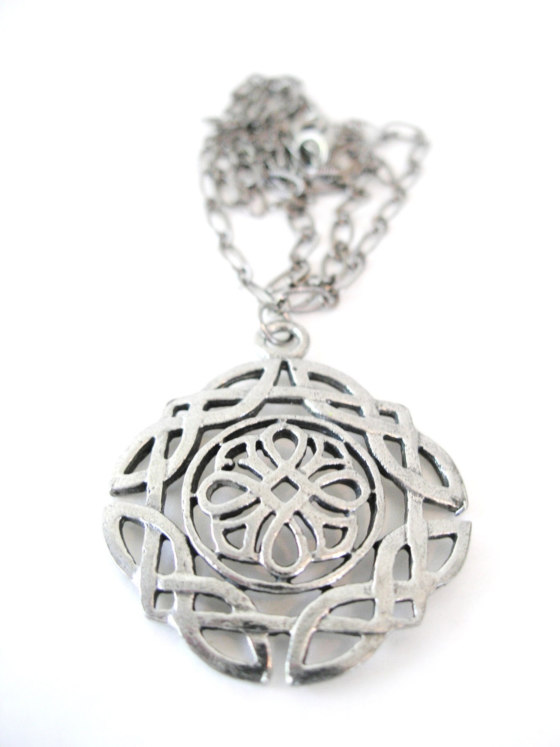 Pewter CELTIC KNOT Irish Endless Knot Necklace
