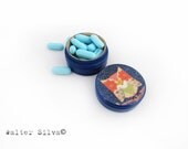 Owl Wooden Pill Box - My first Curl Box - Tooth Fairy Box- Wood Ring Box - Pick your own color