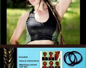 Herringbone hair extension accessory braid Fishtail Fishbone Herring bone Braid plait wig Hair Extension hair piece hairpiece custom
