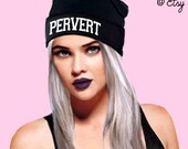 PERVERT knit beanie cap