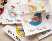Kids Name Tags - personalized iron on name labels, perfect as daycare labels, school clothing tags, and summer camp clothes labels