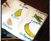 frutte e verdure - tea towel - linen-cotton - kitchen towel