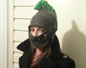 Warm fleece Hat looks like Roman Warrior helmet custom made