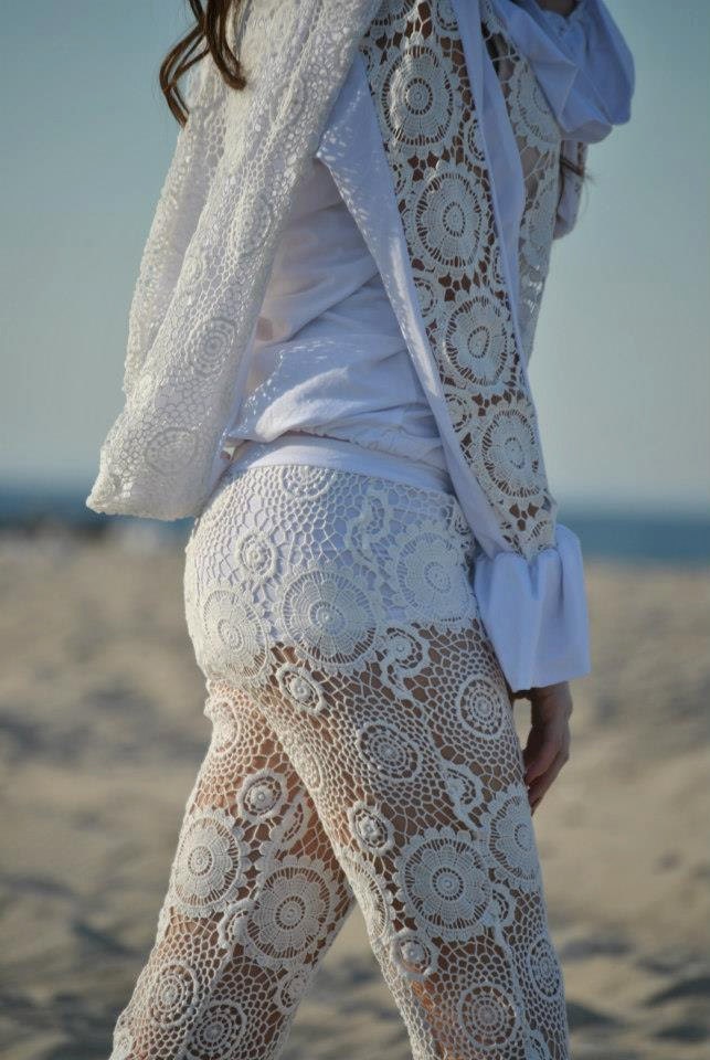 Resort Wear Lace  Pants and Hoodie - FREE USA Shipping