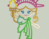 Lady Liberty Applique Design