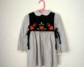 Vintage Folk Dress, Size 4T