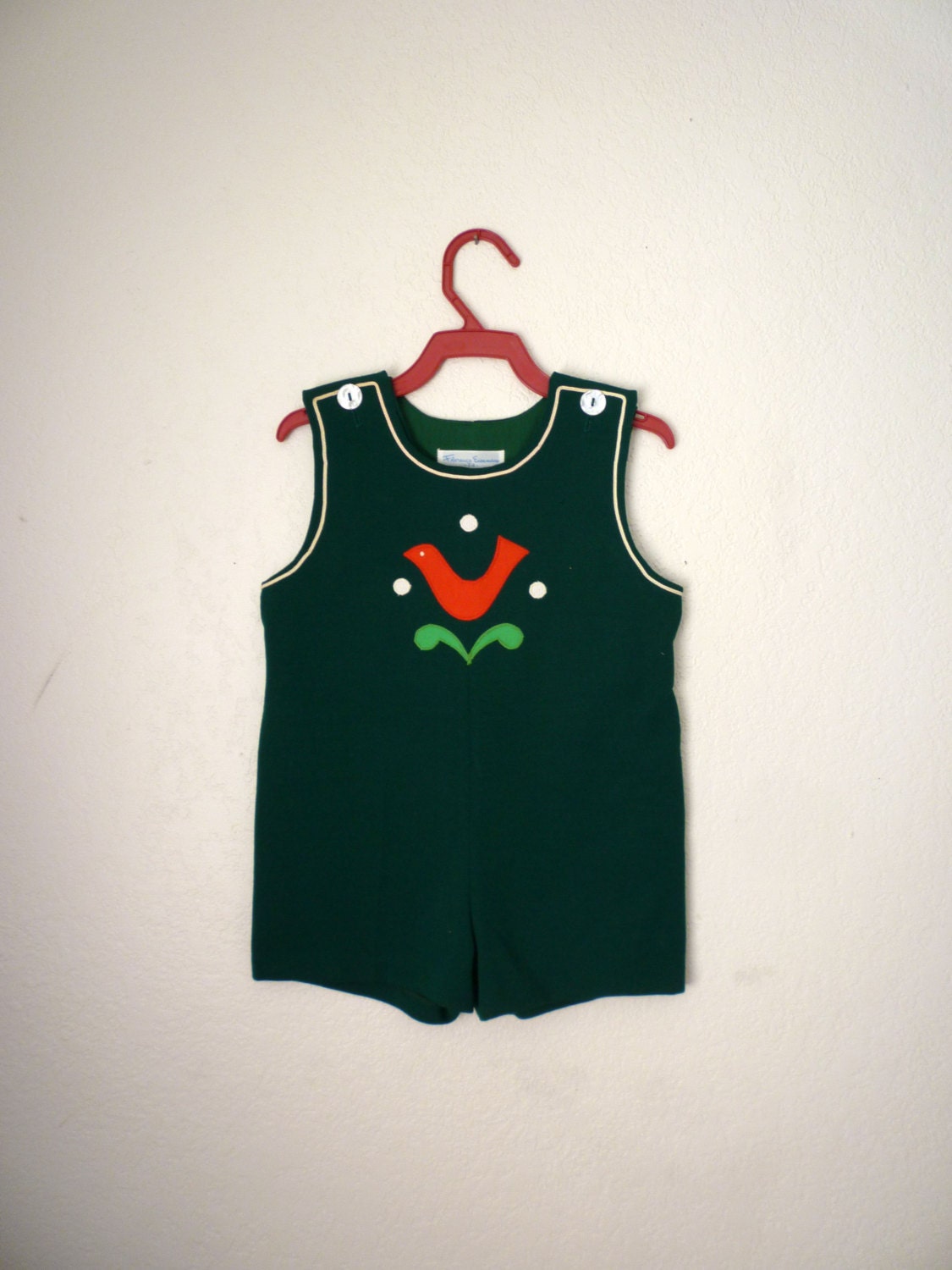 Vintage Folk Jon Jon, Size 4T