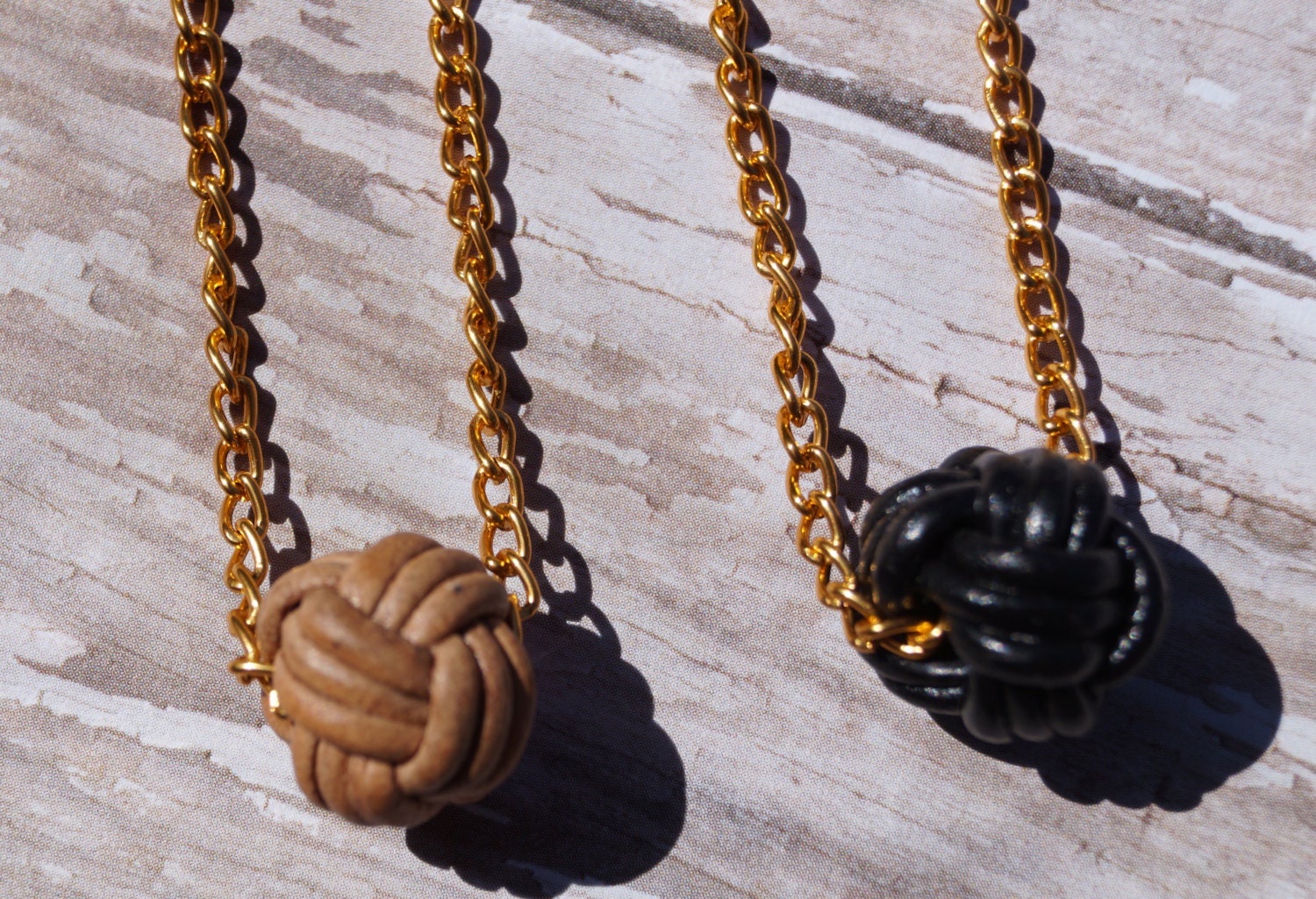 Leather Knot Necklaces