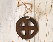 Reclaimed Metal Earth Ornament