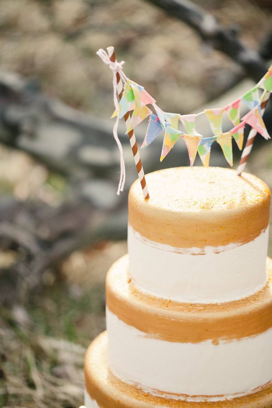 Dulce Fabric Cake Bunting Decoration
