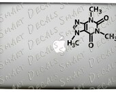 Caffeine Molecule Macbook Laptop Vinyl Decal Sticker Chemistry Geek