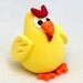 CHUBBY Chicken - Polymer Clay Animal Figurine - Made to Order