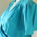80s LIZ CLAIBORNE Turquoise Blue Silk Day Dress w Pockets - Sz 6
