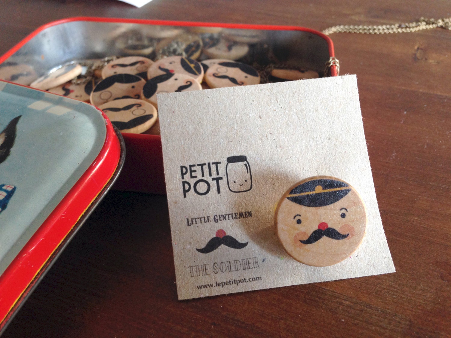 soldier wooden pin