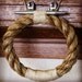 Small Rope Towel Holder on Stainless Steel Dock Cleat: Nautical Vibe