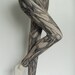 Anatomical Leggings - Hand Printed Vintage Medical Illustrations of Muscle Structure - Tan