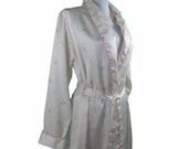 Vintage long floral  robe by Gloria Trabolsi