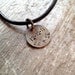 Guys Necklace- Mens Leather Necklace- Groomsmen Gifts- Hand Stamped Jewelry- Rustic-