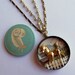 Horse Feathers - Upcycled Powder Tin Locket with Diorama