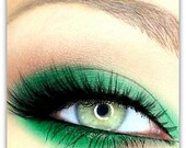 NEW COLOR Vegan Mineral Makeup Eye Shadow Handmade -- Emerald City