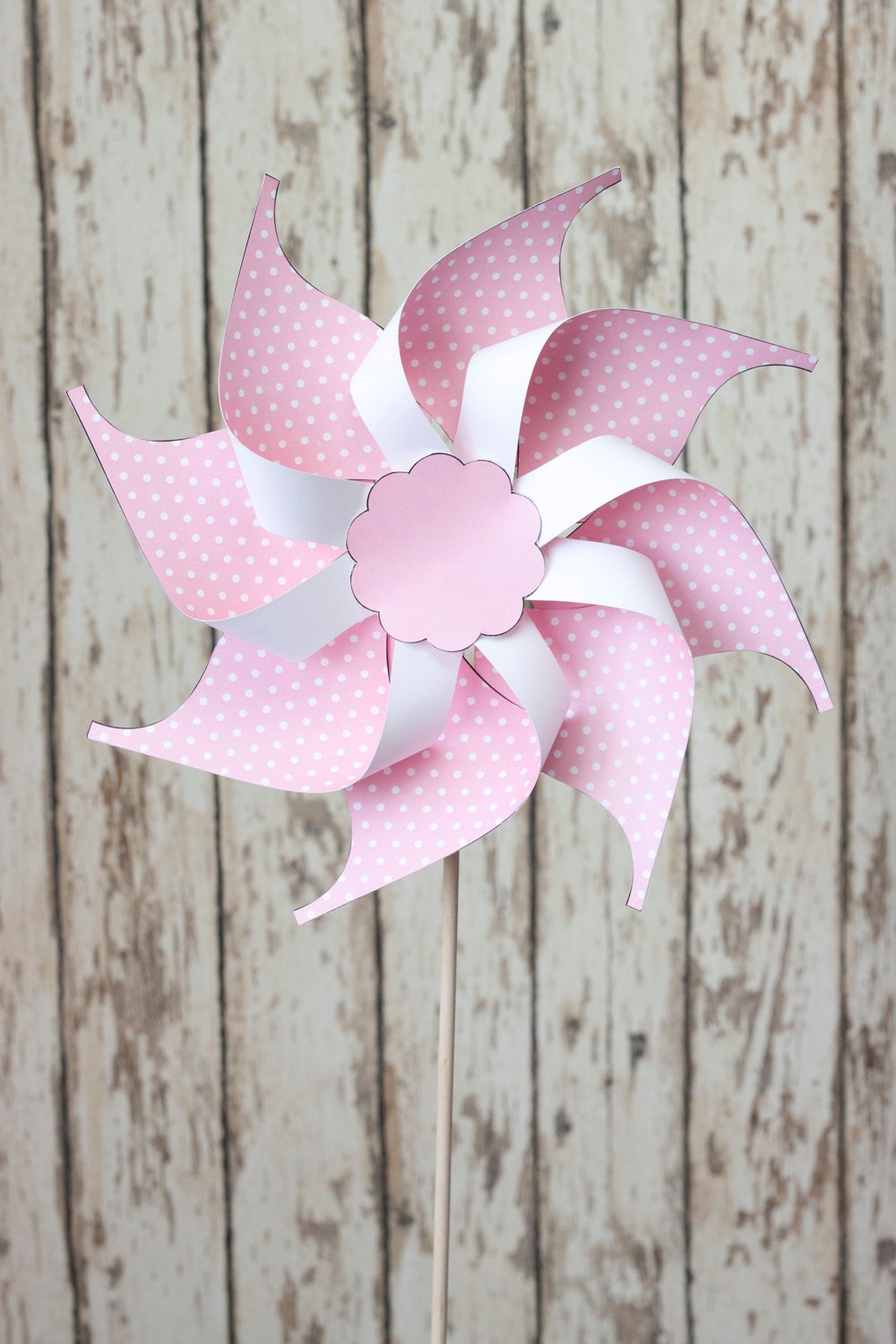 Printable Pinwheel Template Diy Pinwheel Paper By Chickadeedigital