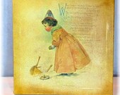 Mother Goose Nursery Rhyme Vintage Print