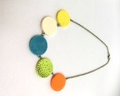 Large Necklace in Neon Colors