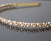 Swarovski Pearl and Crystal Headband-Gold Swarovski Headband-Silver Swarovski Headband-HB105
