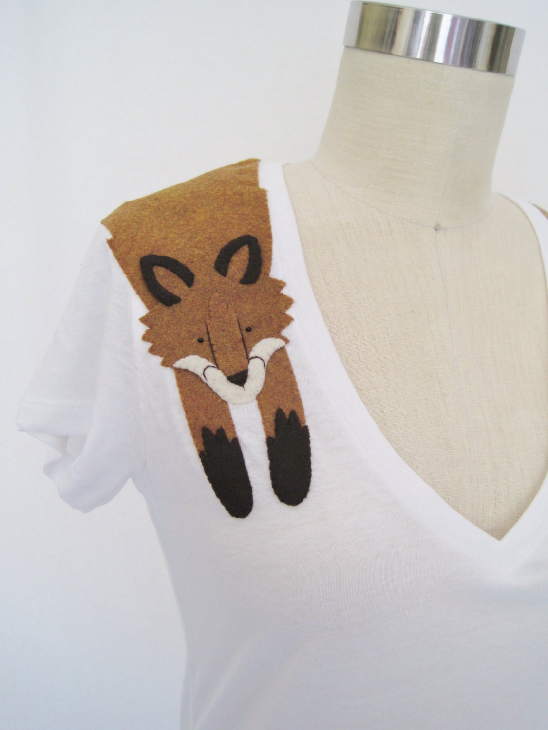 Wrapped Fox T-shirt in White