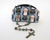 Medium sized Little Nun Rosary Pouch