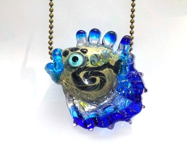 Fantasy fish lampwork bead