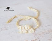 Silk Ribbon Halo Headband for Baby Girl, Beautiful Photography Prop