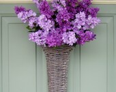 Spring Wreath - Spring Lilac Wreath - Lilac Door Basket
