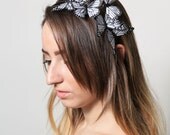 White Butterfly Headband - woodland, fairy tale, bride