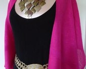 Pashmina Wrap Pink Scarf  Cashmere & Silk  Jacket