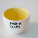 Paper Clip Cup - Desk Organization - Hand Painted - Made to Order - Storage - Home and Office Decor