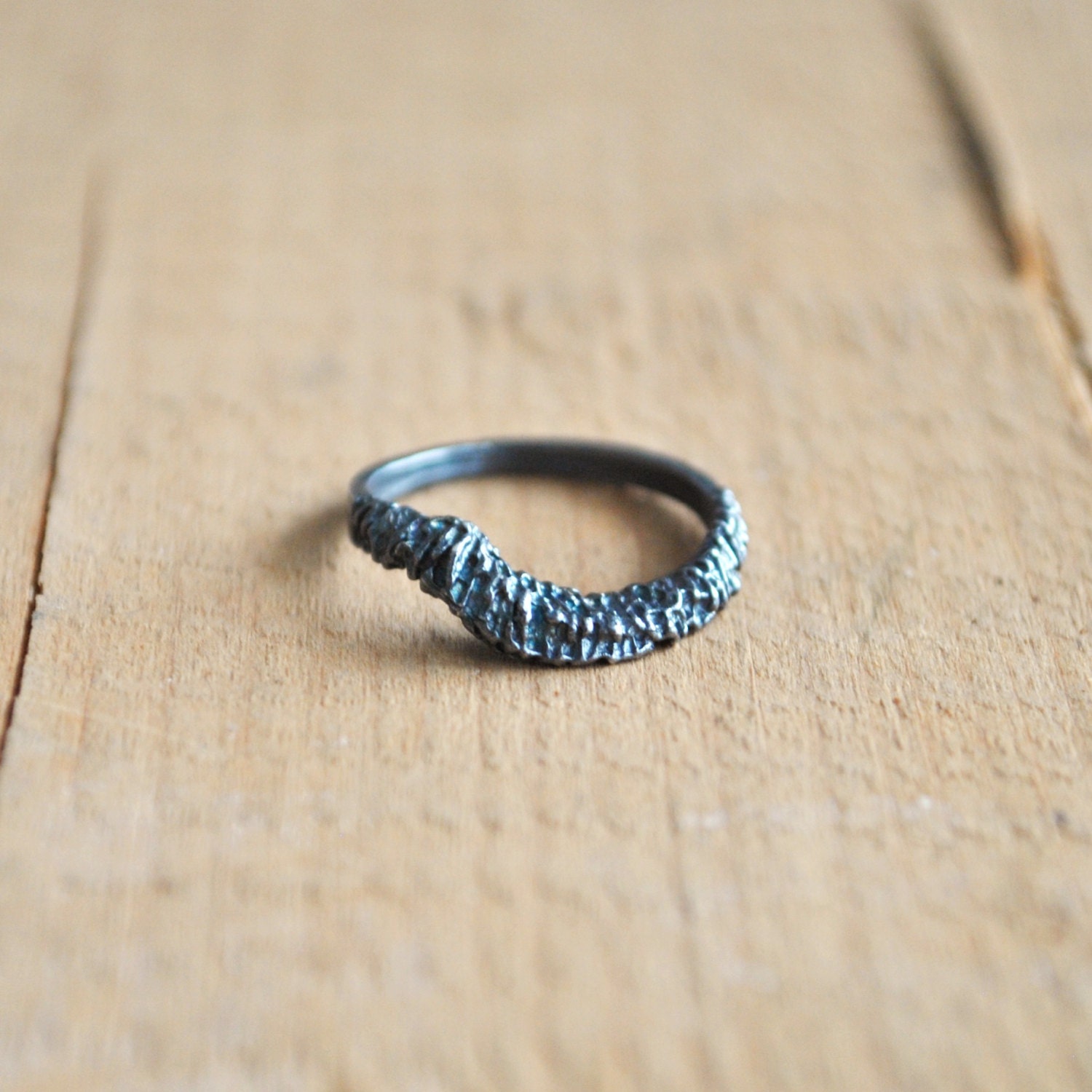 SALE Specimen Ring in Oxidized Sterling Silver