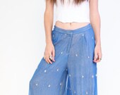 Bell bottoms with gold embroidery AMAZING