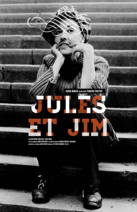 Jules et Jim 11x17 inch poster