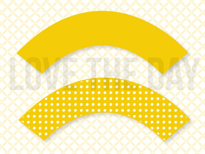 Yellow Sunshine Party PRINTABLE Cupcake Wrappers (INSTANT DOWNLOAD) by Love The Day Il_570xn