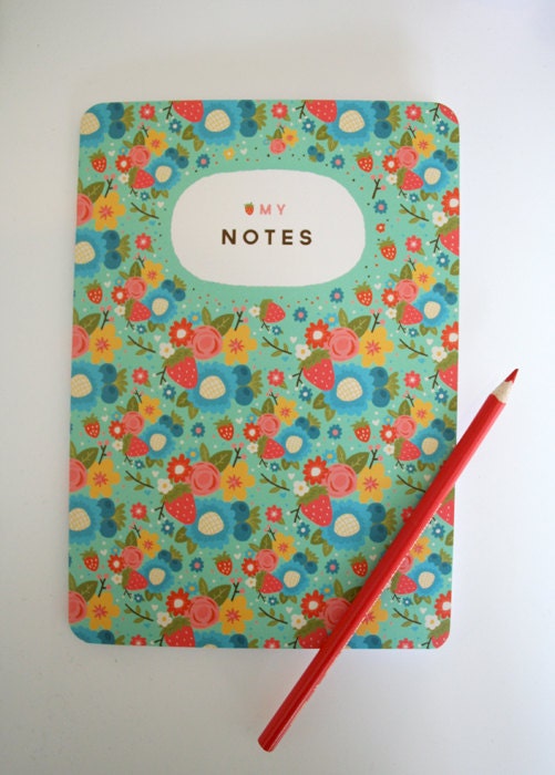 A5 Blank Notebook - 'My Notes' - Notebook / Sketchbook / Cahier / Moleskine