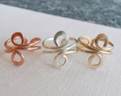 Infinity Toe Ring - Silver, Gold or Copper
