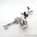 Crown and key iPhone dust plug charm, Gothic earphone jack charm, dark Princess phone charm